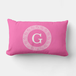Almofada Lombar Cor-de-rosa-quente 2 Whats - Quadro-chave grego -