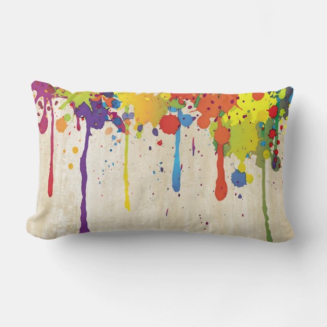 Almofada Lombar COR FUNNY SPLASH II + seu backgr. & ideias (Frente)