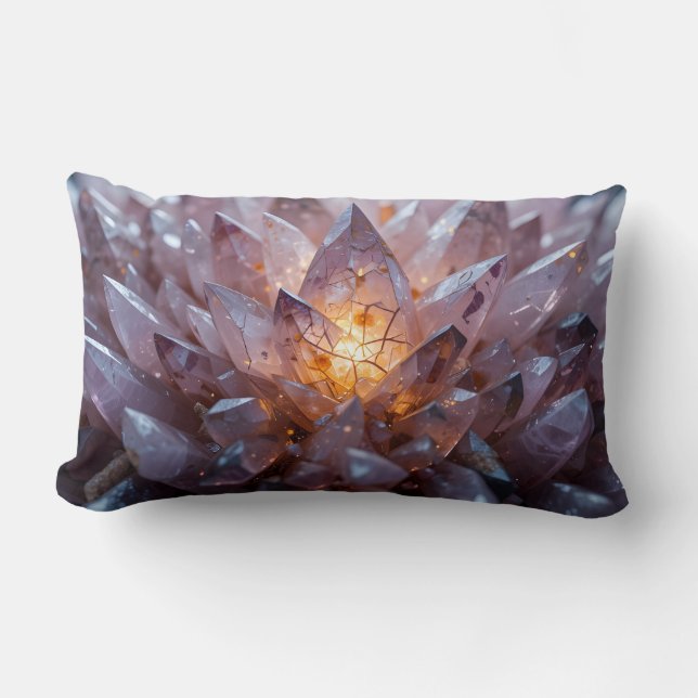 Almofada Lombar Coração de Cristal Radiante (Frente)