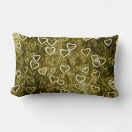 Almofada Lombar Corações Caindo - Amarelo