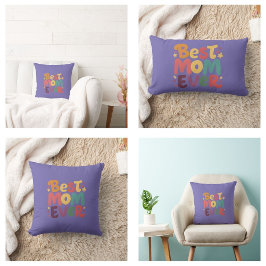 Almofada Lombar Corações e Estrelas Melhor Mãe Nunca