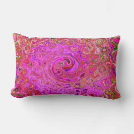 Almofada Lombar Cores cor-de-rosa-quente marmoreadas Abstrato Rote