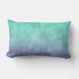Almofada Lombar Cores Grunge - Azul-verde & Roxo