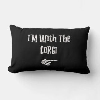 Almofada Lombar Corgi Gift | Eu estou com a fantasia de Dia das Br