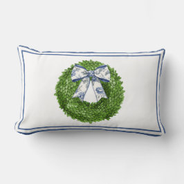 Almofada Lombar Coroa com Laço Toile Azul