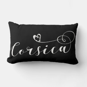 Almofada Lombar Corsica Flag Heart, Córsega, França