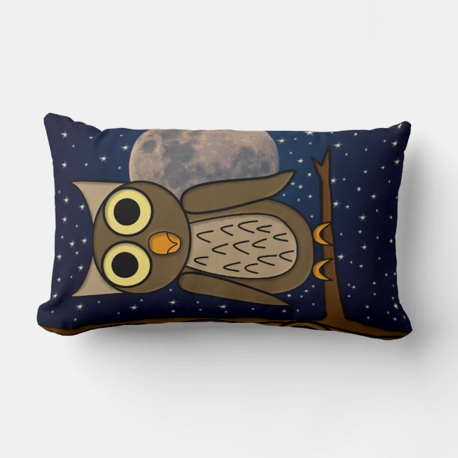 Almofada Lombar Coruja-da-noite (Frente)