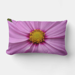 Almofada Lombar Cosmos Wildflower Floral, Rosa