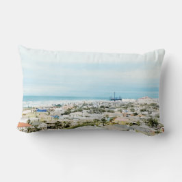 Almofada Lombar Costa de Galveston, vista da praia e da cidade