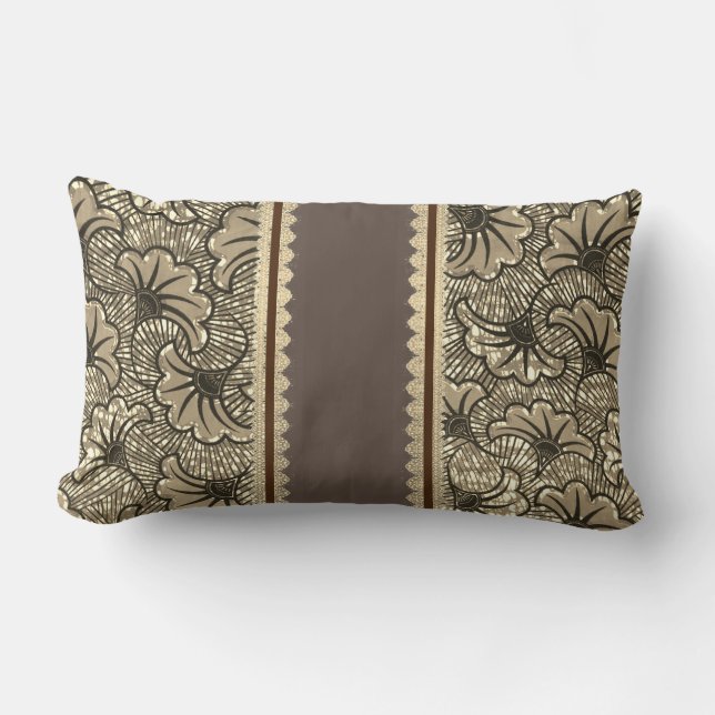Almofada Lombar Coussin décoratif Wax africain (Frente)