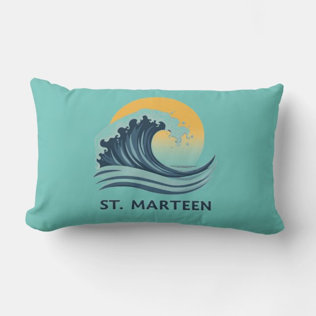 Almofada Lombar Coussin Rectangle Saint-Martin Vague (Frente)