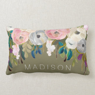 Almofada Lombar Coxim conhecido personalizado floral pintado