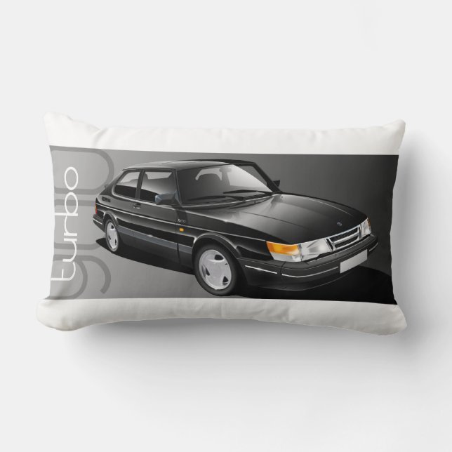 Almofada Lombar Coxim do cupé de Saab 900 Turbo (Frente)