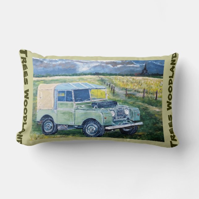 Almofada Lombar Coxim do Lumbar da floresta das árvores (Frente)