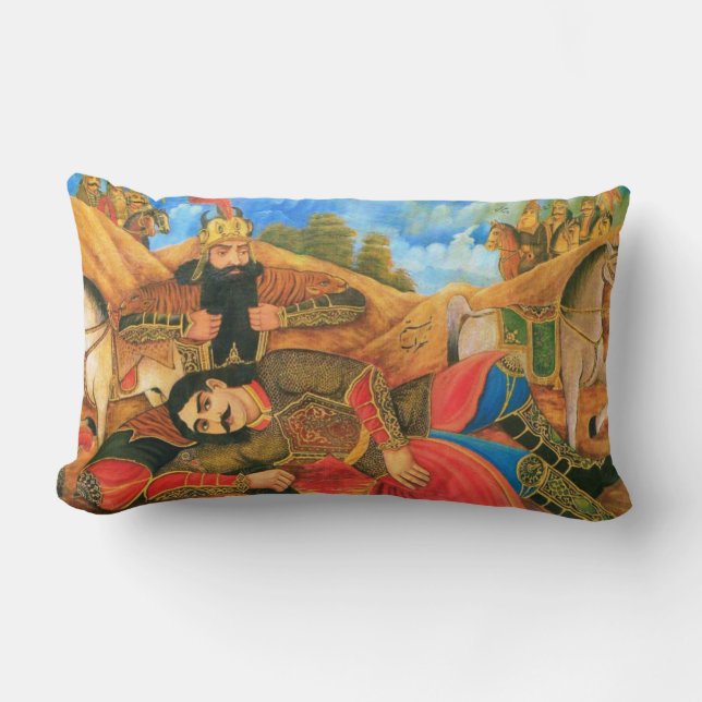 Almofada Lombar Coxim do Lumbar de Rostam & de Sohrab (Frente)