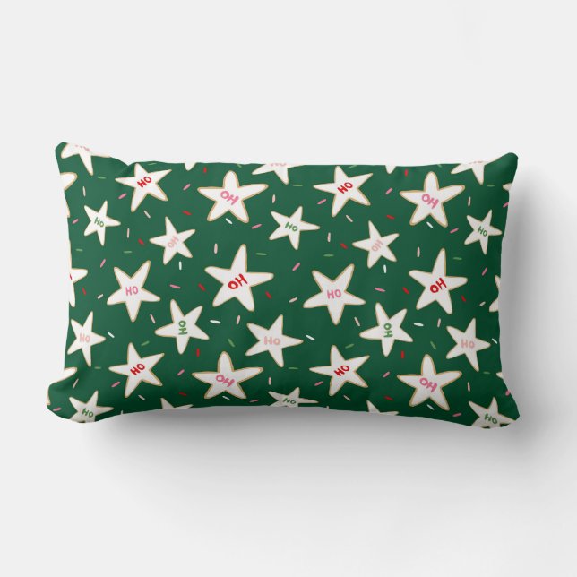 Almofada Lombar Cozy Christmas Cookie Pattern (Frente)