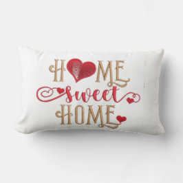 Almofada Lombar Cozy Love:Home Design Embroiderme Heart
