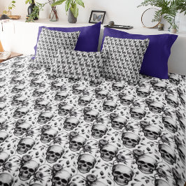 Almofada Lombar Crânio Vintage Boho Lombar Memento Mori Ecletismo 