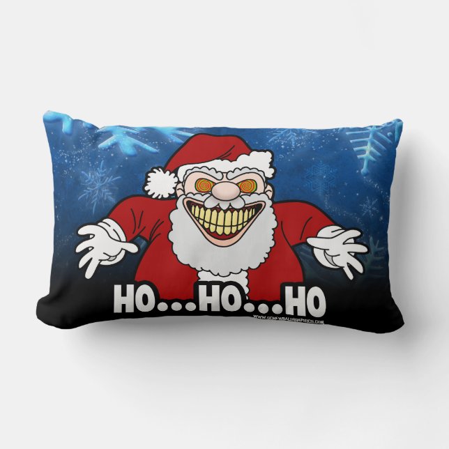Almofada Lombar Creepy Santa Claus Screwball Graphics HOHOHO (Frente)