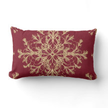 Crimson Embrace Travesseiro decorativo com local d