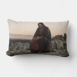 Almofada Lombar Cristo no Deserto (por Ivan Kramskoi)