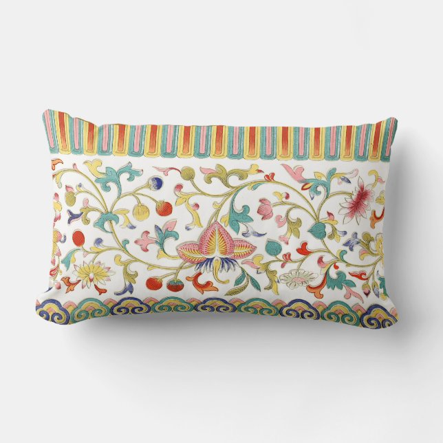 Almofada Lombar Cubos Orientais Tradicionais Multicolores (Frente)