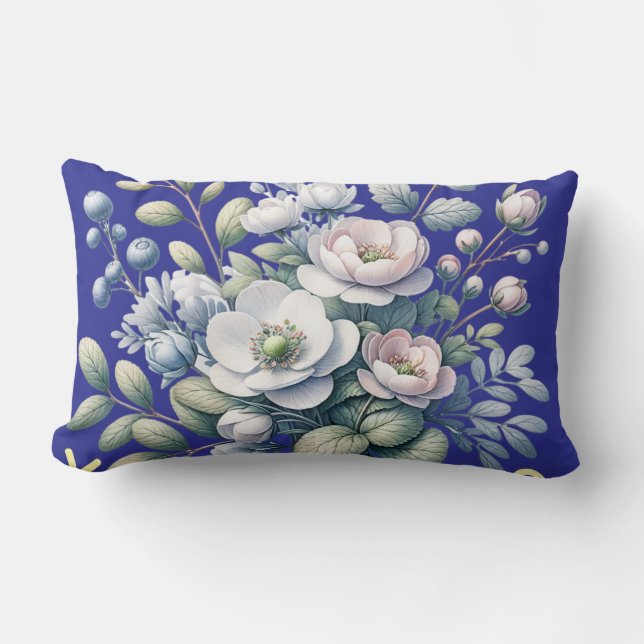 Almofada Lombar Custom design blue (Frente)