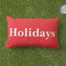 Almofada Lombar Custom Vibrant Holidays and vacations modern red