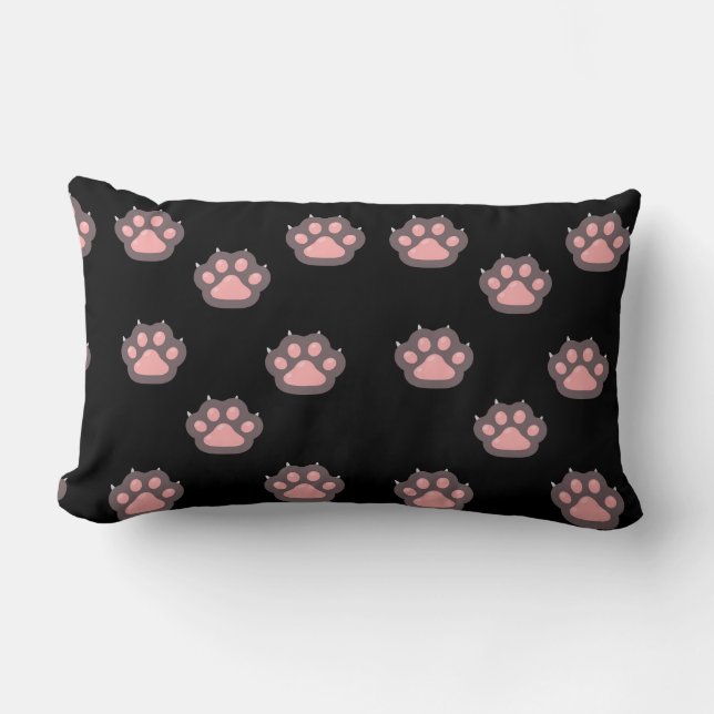 Almofada Lombar Cute Cat Paws Coussin décoratif (Frente)