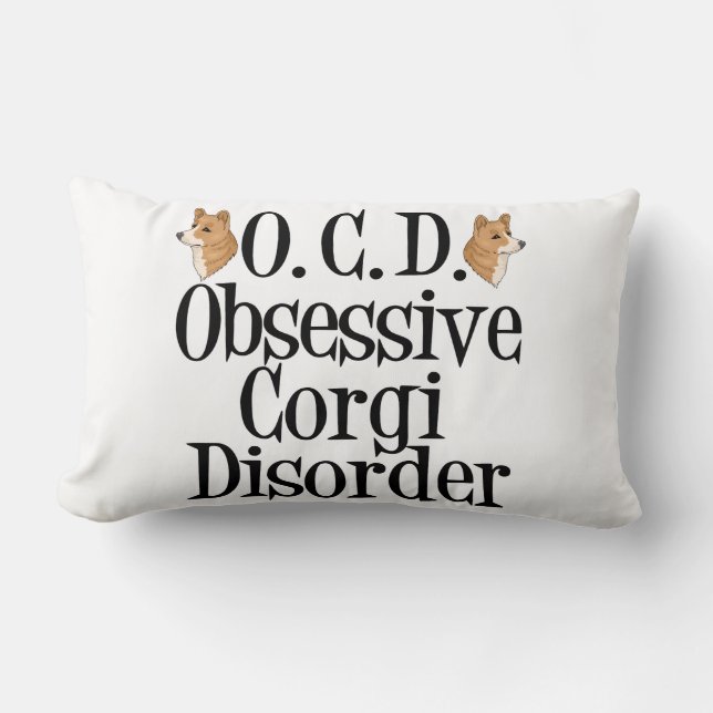 Almofada Lombar Cute Corgi (Frente)