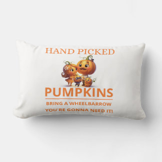 Almofada Lombar Cute Pumpkin Patch Kids Hand Picked Pumpkins Throw