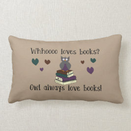 Almofada Lombar Da coruja livros do amor sempre