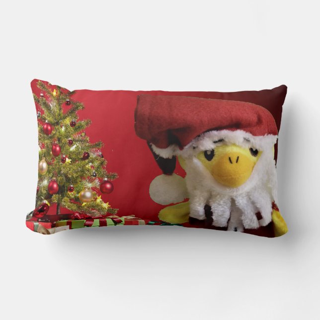 Almofada Lombar Danny Duck Papais noeis de Natal Travesseiro lomba (Frente)