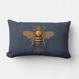 Almofada Lombar Dark Romance Royal Bee | Azul Marinho Francês Inte