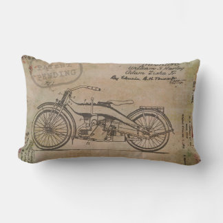 Almofada Lombar Davidson Motorcycle Patent Harley Pendente de Bike