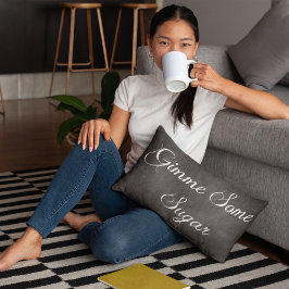 Almofada Lombar Dê-me um pouco de açúcar ・ quadro negro