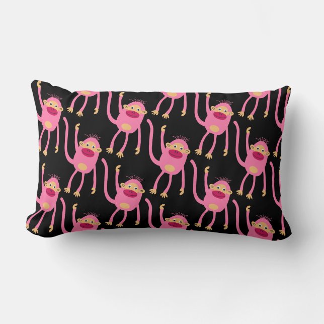 Almofada Lombar De Volta Para O Macaco Pequeno Da Escola (Frente)