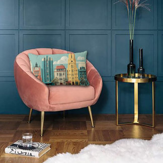 Almofada Lombar Deco Architecture Dreamscape