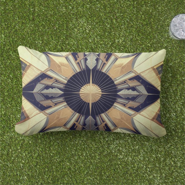 Almofada Lombar Deco Elegance (Grama)