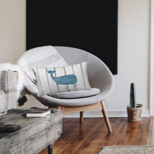 Almofada Lombar Decor Russo de Praia da Baleia Azul