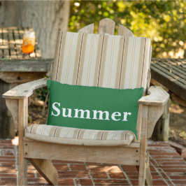 Almofada Lombar Decoração de verão personalizada fundo verde vibra