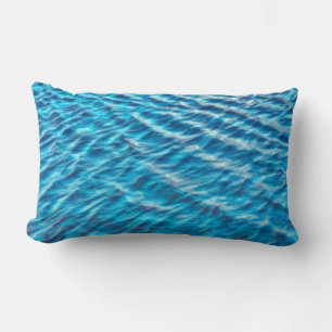 Almofada Lombar decoração do travesseiro decorativo de água azul l