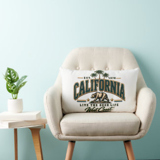 Almofada Lombar Decoração Vintage Califórnia República 