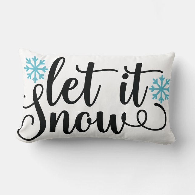 Almofada Lombar Deixe-o nevar (Frente)
