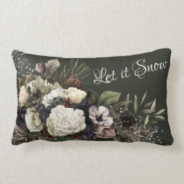 Almofada Lombar Deixe-o nevar Design Floral Elegante do Jardim de