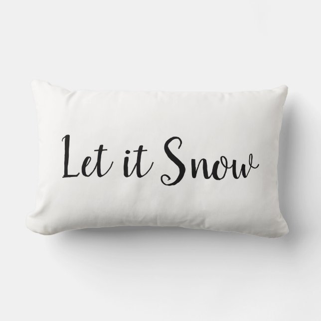 Almofada Lombar Deixe-o passar férias na neve (Frente)