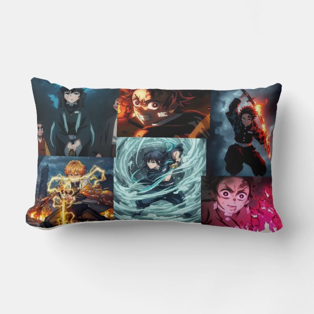 Almofada Lombar DEMON SLAYERS Throw Pillow (Frente)