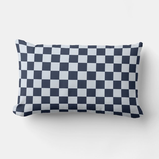 Almofada Lombar Denim rinse checkerboard pattern (Frente)
