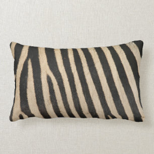 Almofada Lombar Descanso listrado da zebra preta e tan