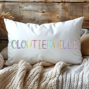 Almofada Lombar Desenho Colorido Divertido Cloutierville Louisiana